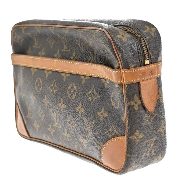 LOUIS VUITTON Compiegne 28 Clutch Bag Monogram Leather Brown GHW M51845 65EE819 - Picture 2 of 15